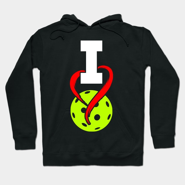 I love Pickleball T shirt Design Hoodie by Abode_Hasan301